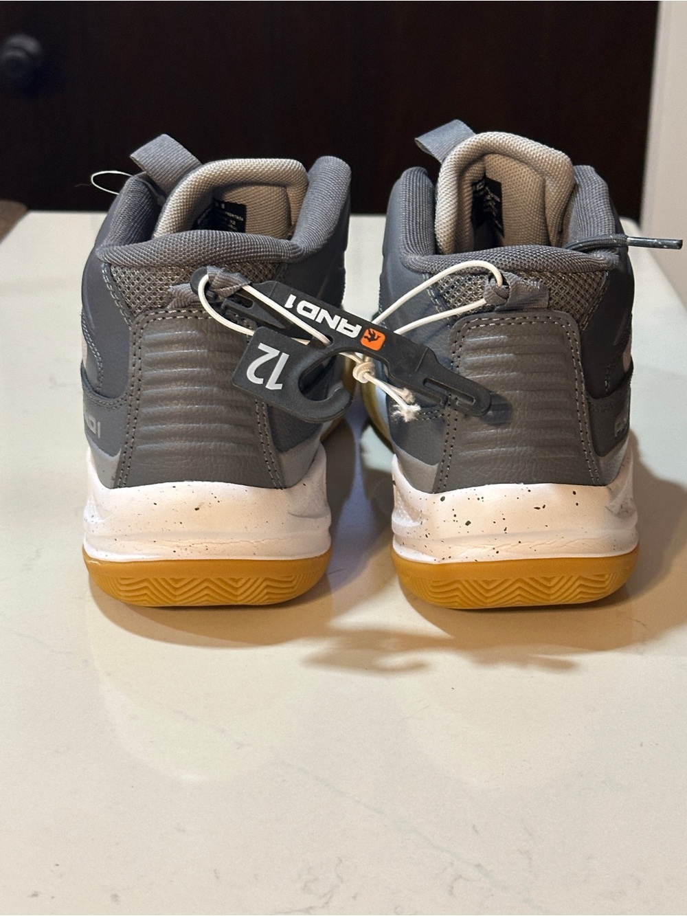 AND1 Men's Heatcheck basketball Sneakers Men Size 12 Gray Breathable Support - Picture 3 of 9